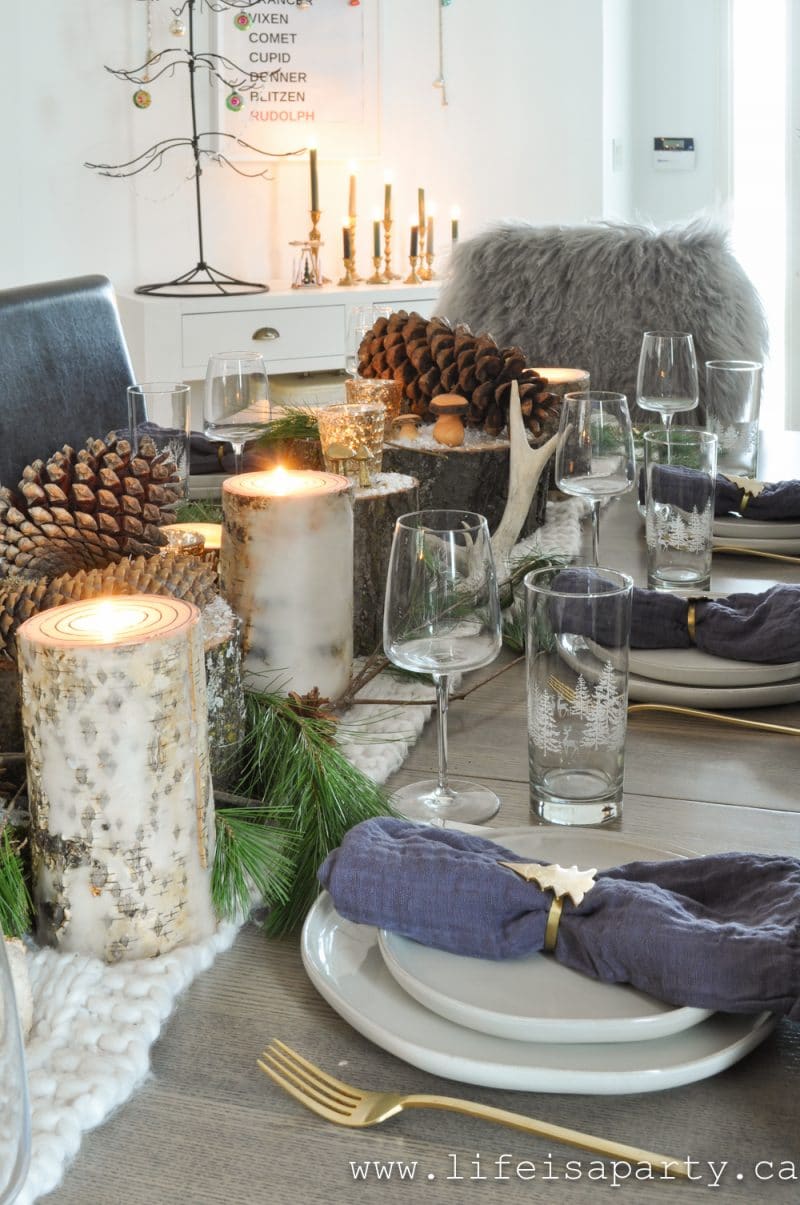 Rustic Christmas Table - Life is a Party