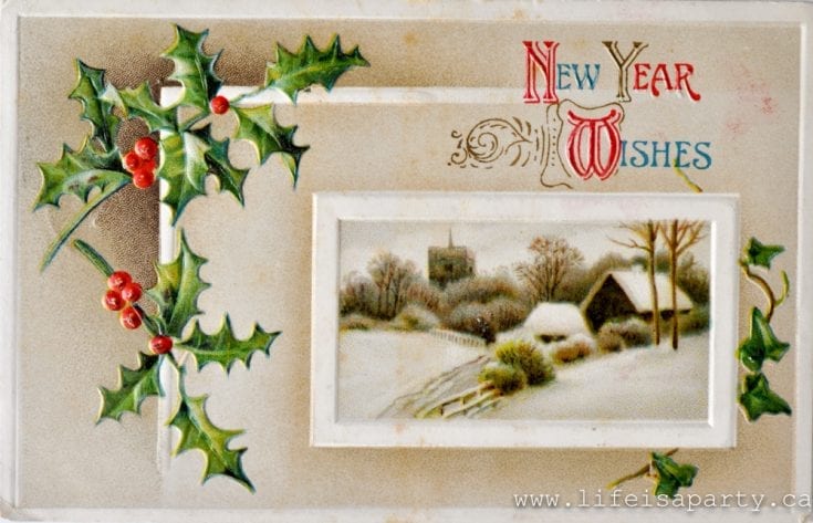Vintage New Years Cards Free Printables - Life is a Party