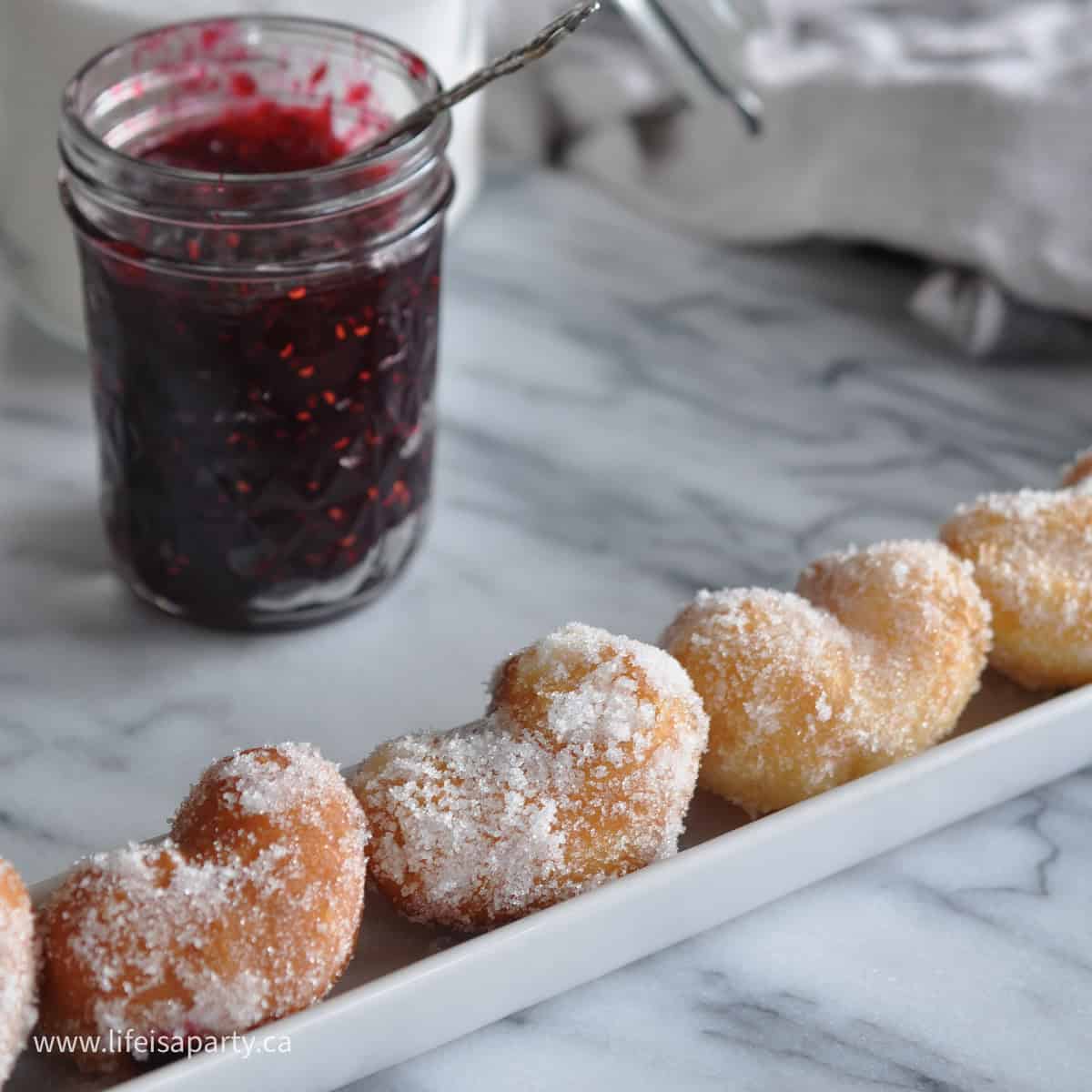 Mini jelly donuts easy recipe.