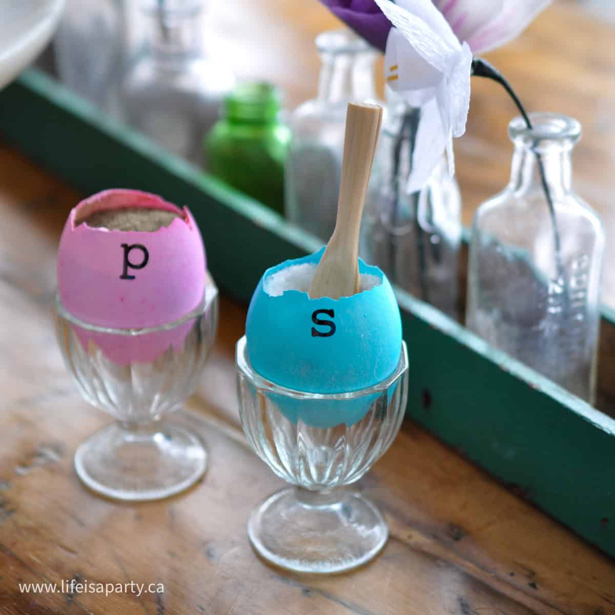 DIY Easter Egg Salt and Peppers