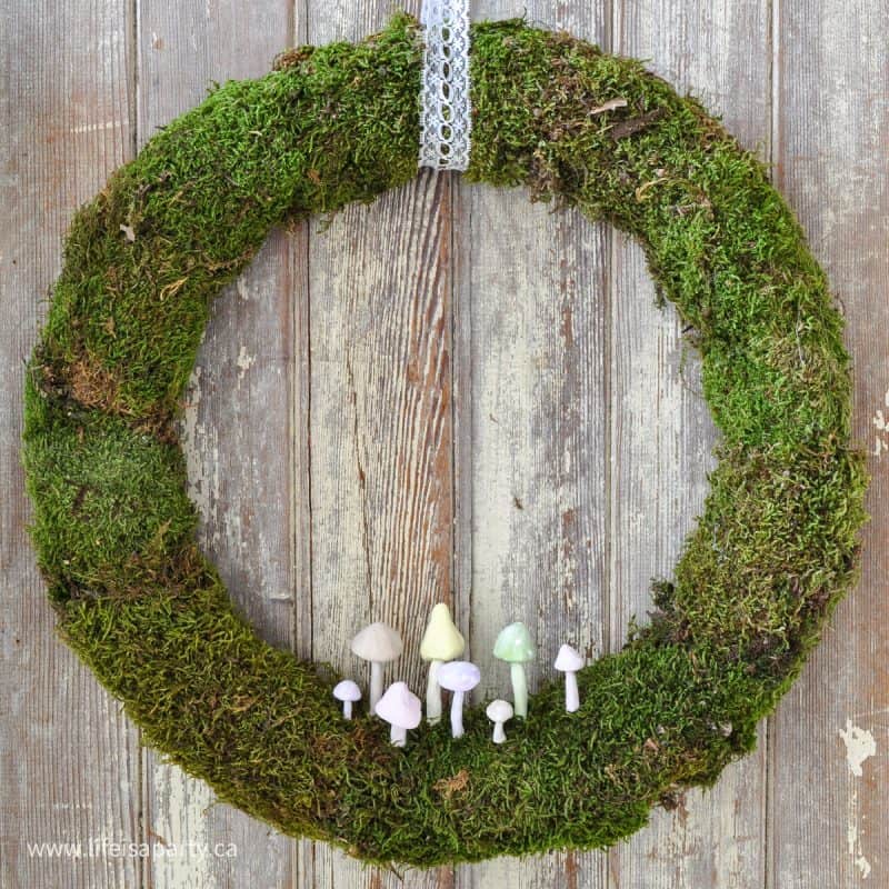 Mushroom Spring Wreath - Life is a Party