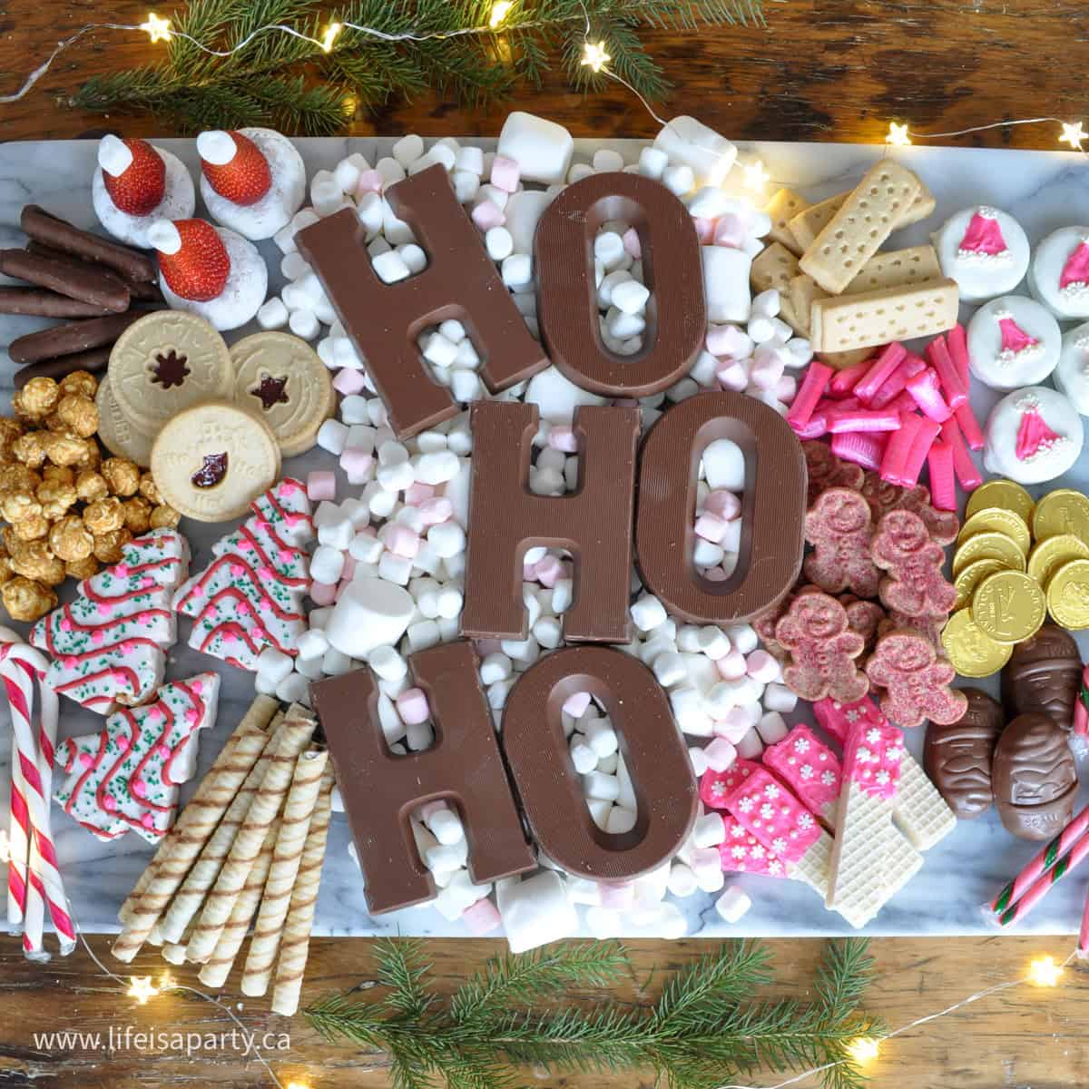 Christmas dessert board