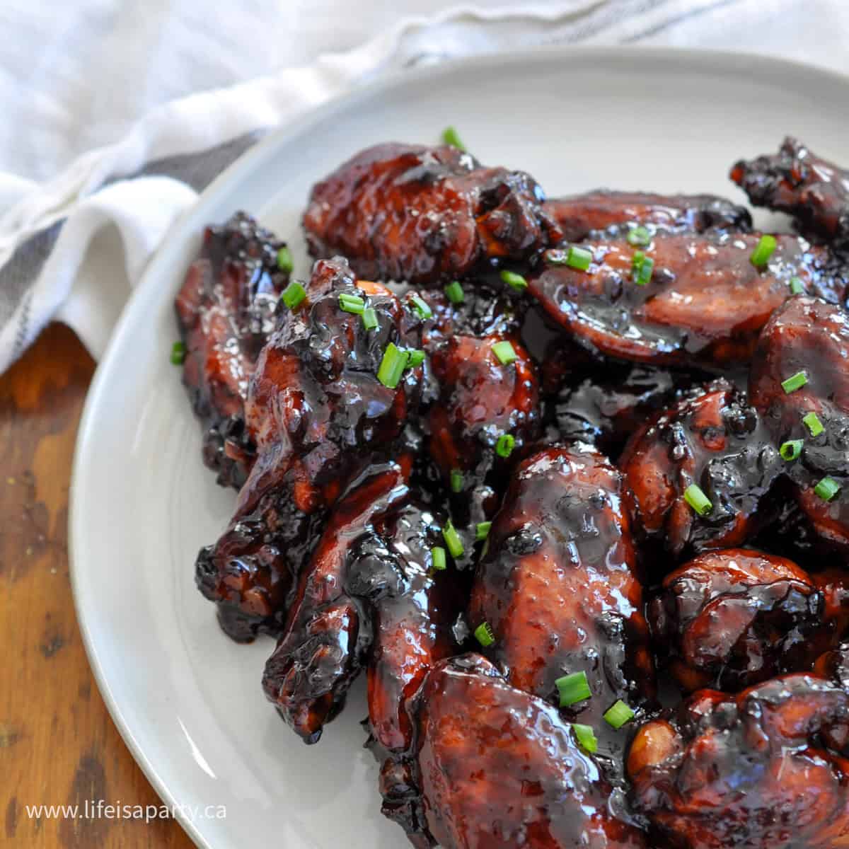 honey garlic chicken wings