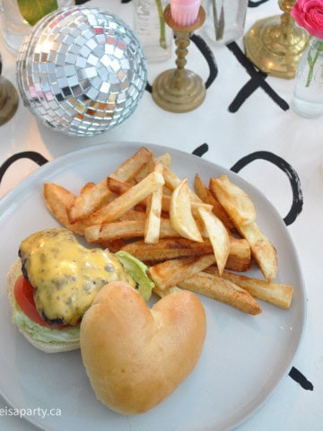 heart shaped hamburgers