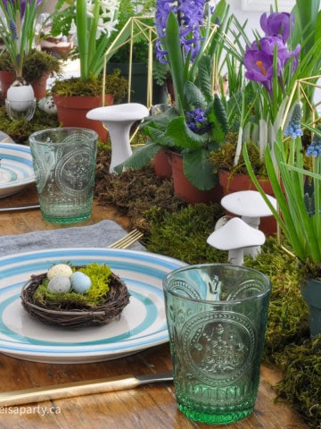 Easter spring table