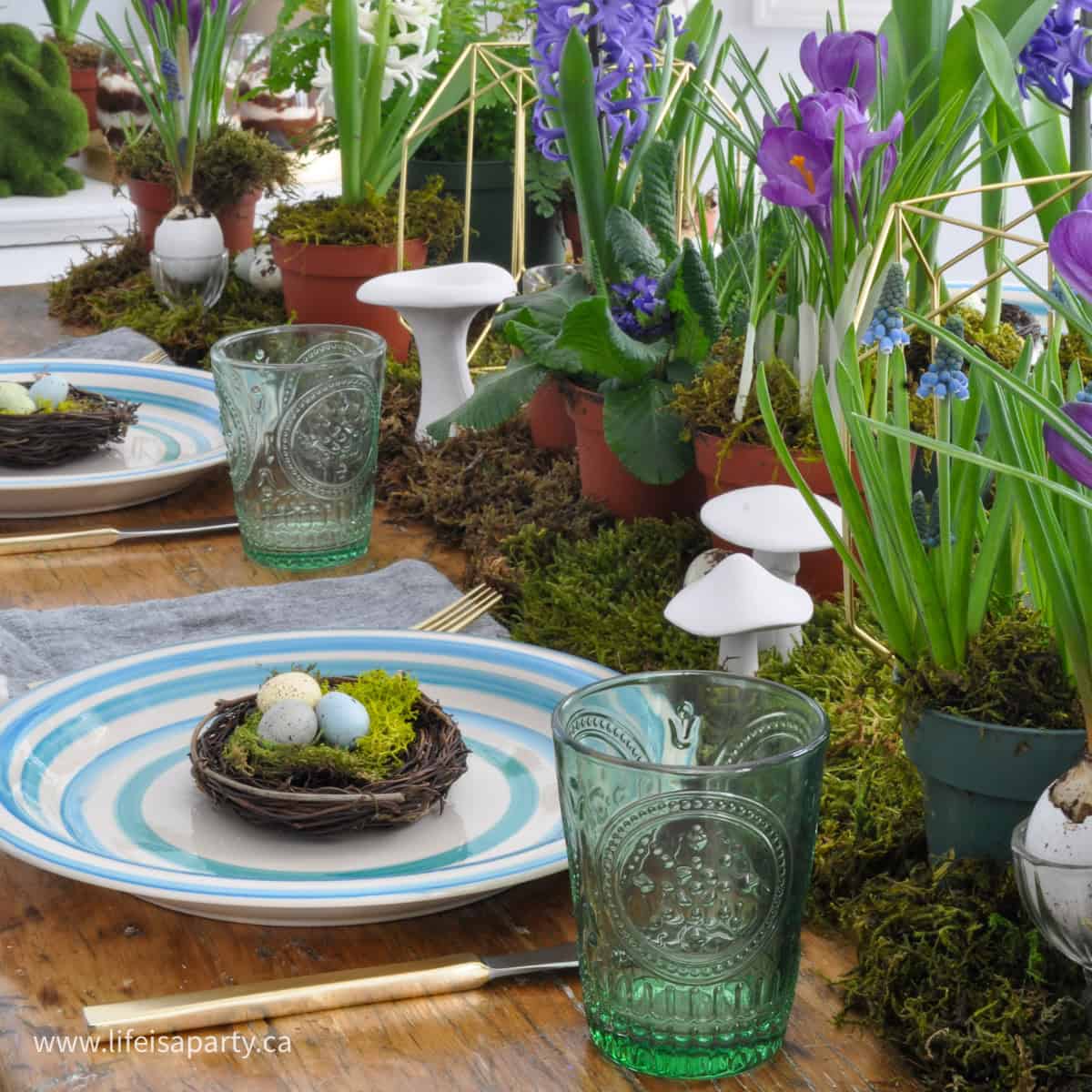 Easter spring table