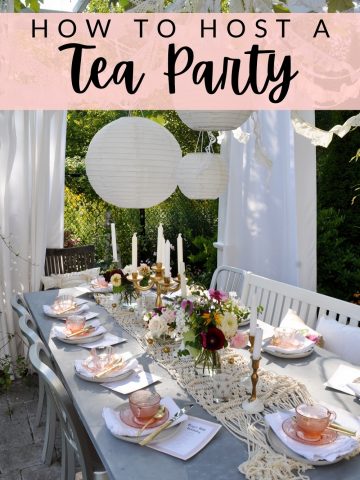 How To Host A Tea Party: ideas on what to serve at a tea party, including some recipes, and tips about hosting.