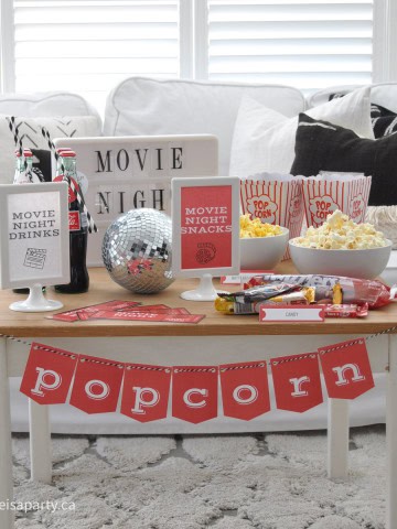 free movie night printables