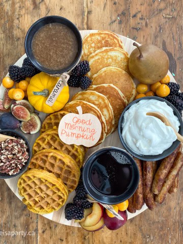 Fall breakfast board