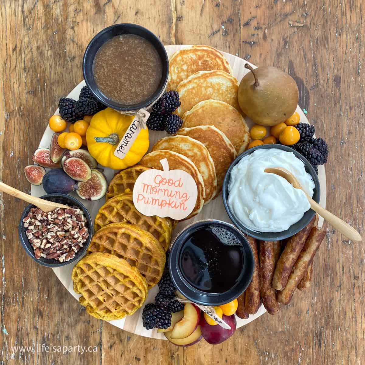 Fall breakfast board