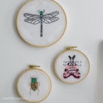 embroidery insects