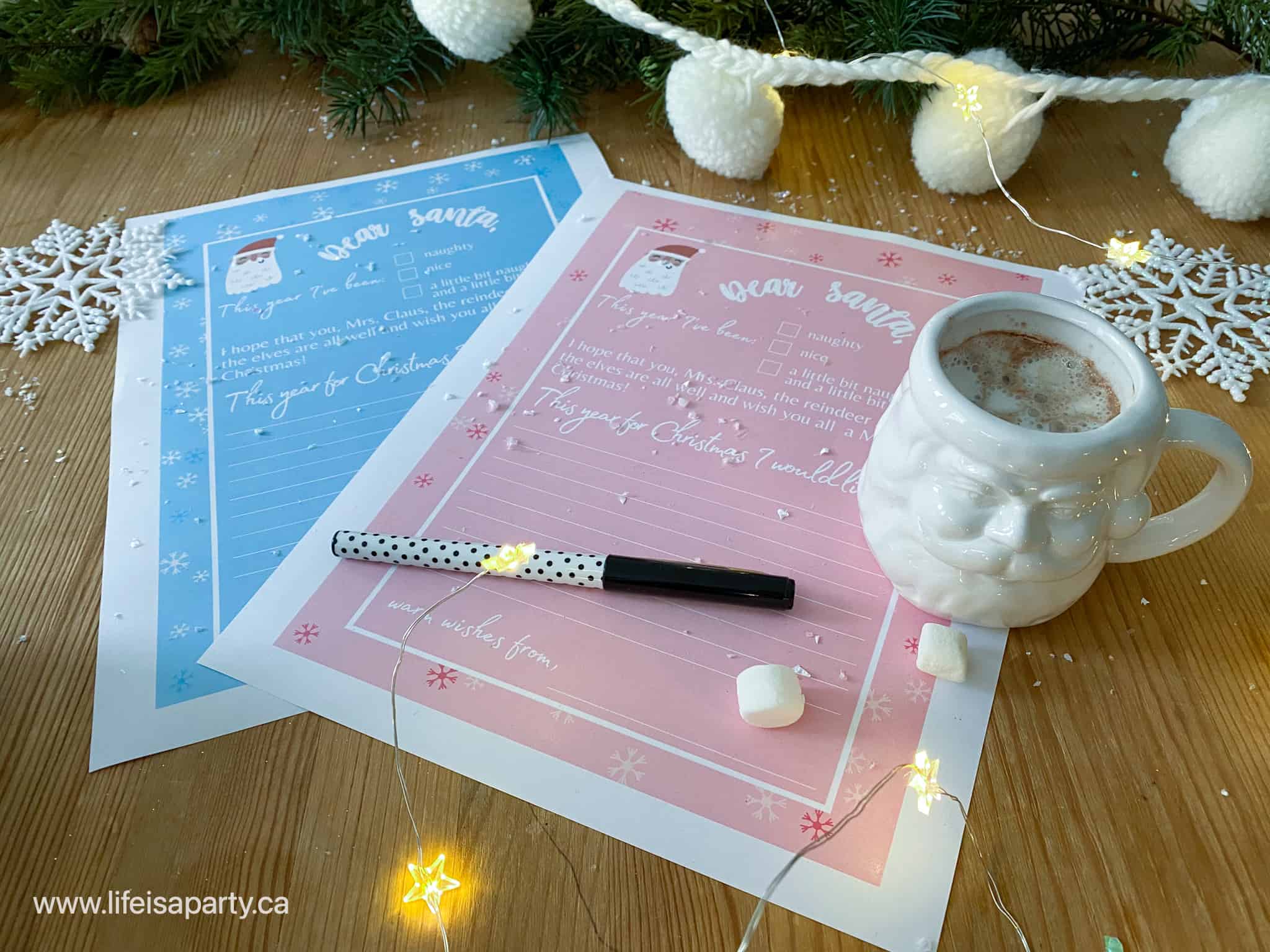 Free Printable Letter to Santa.