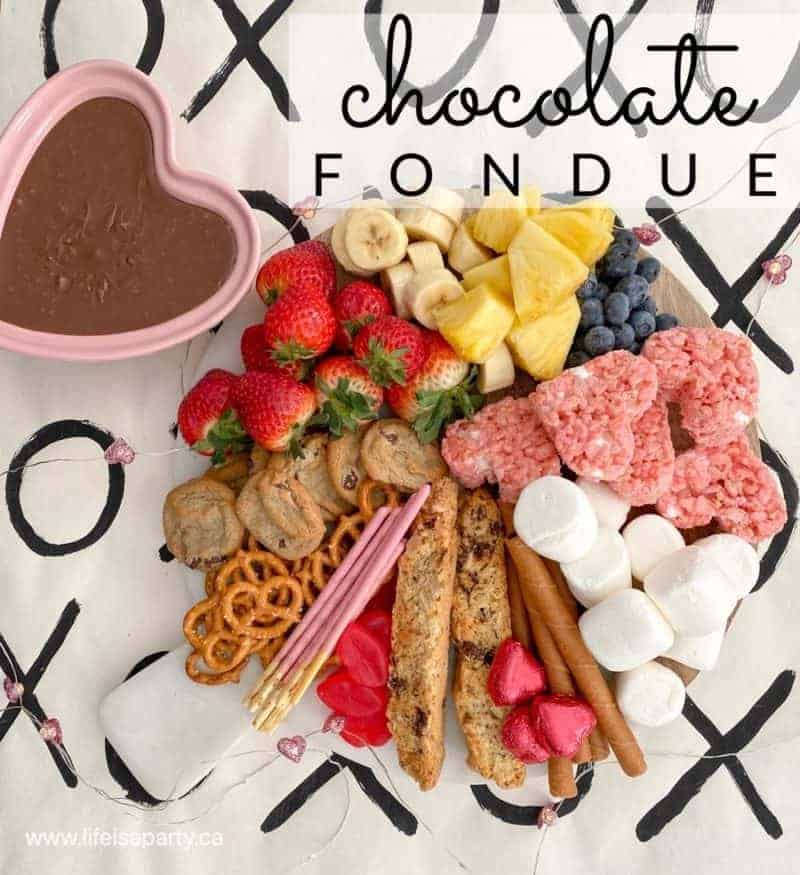 Easy Milk Chocolate Fondue Recipe Life Is A Party   Easy Milk Chocolate Fondue 800x875 