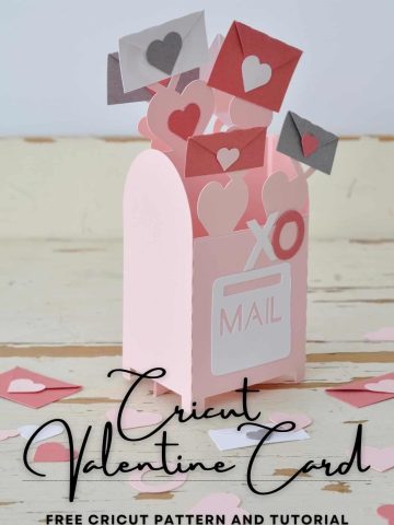 free cricut Valentine card