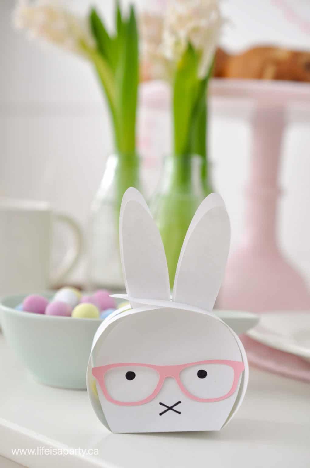 Cricut Bunny Treat Box Free Cut File - Life is a Party