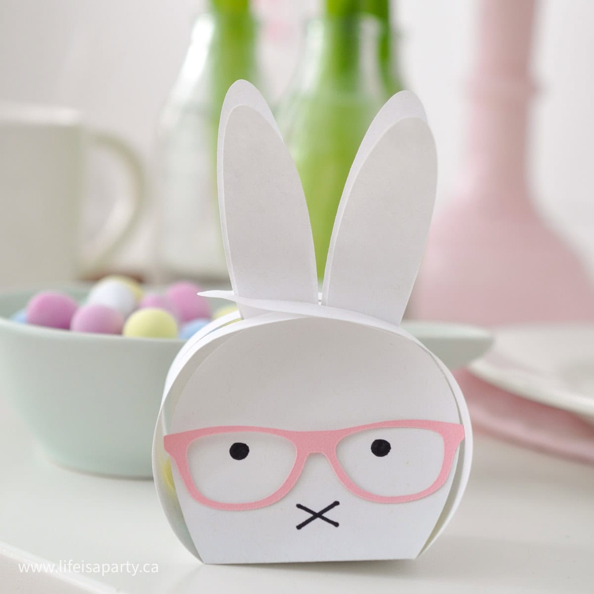 bunny treat box Cricut free cut file