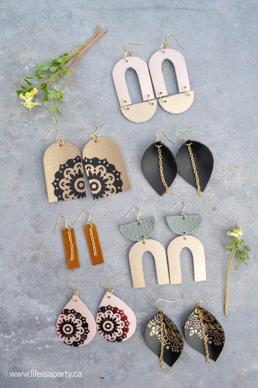 How To Make Earrings With A Cricut Life Is A Party