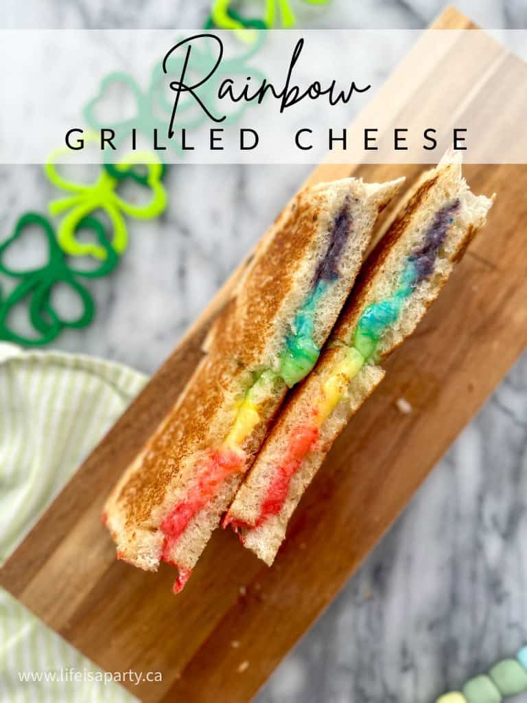 Rainbow Grilled Cheese Recipe Life Is A Party