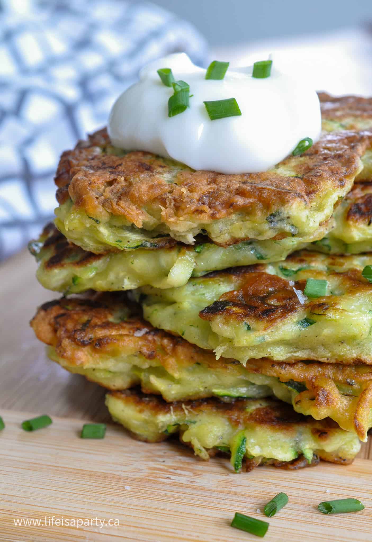 Easy Zucchini Pancakes Recipe - Life is a Party