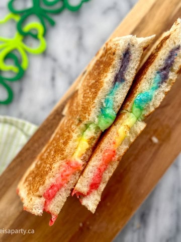 rainbow grilled cheese