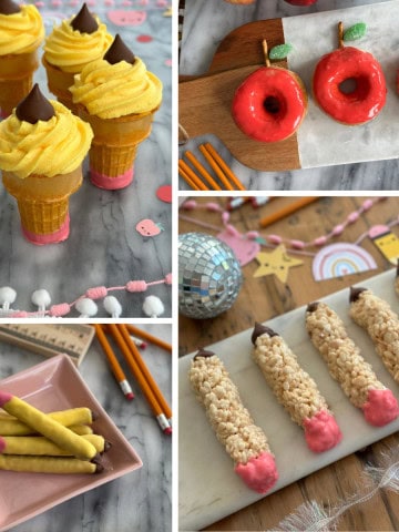 Back to School themed foods snacks and treats.