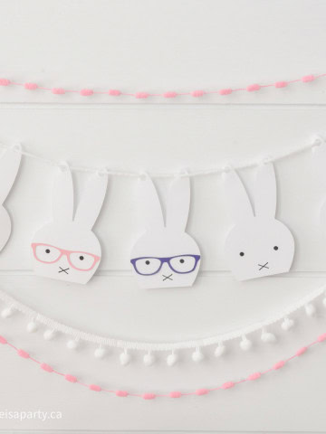 easter bunny banner Cricut free cut file