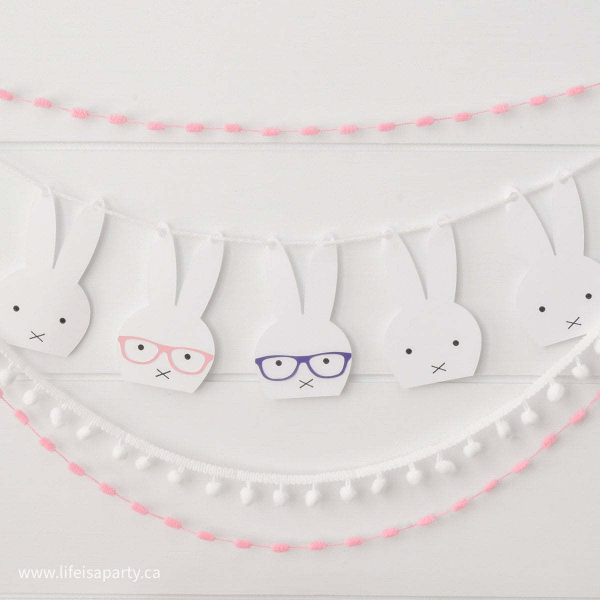 easter bunny banner Cricut free cut file