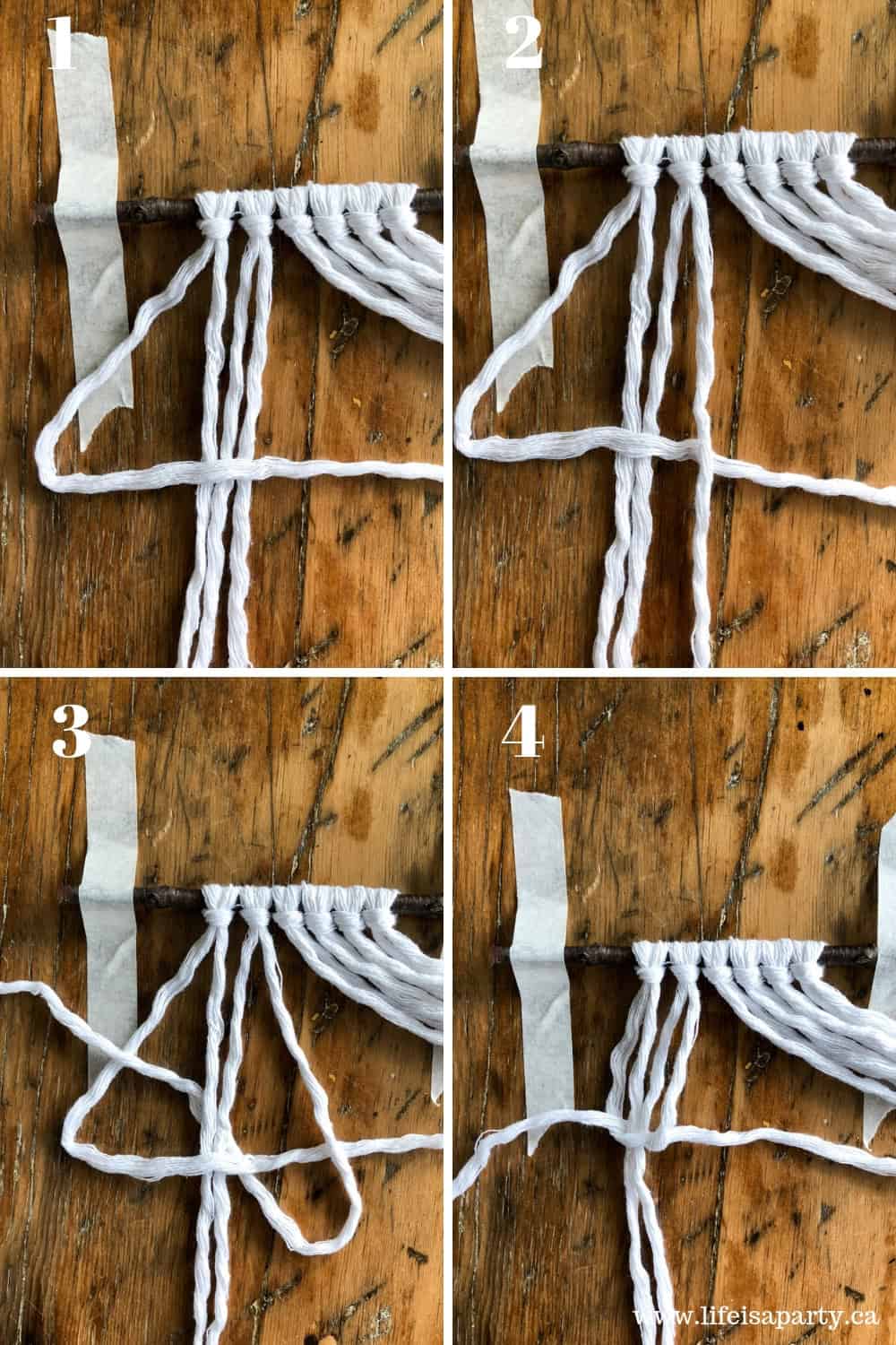 How to tie a square not in macrame.