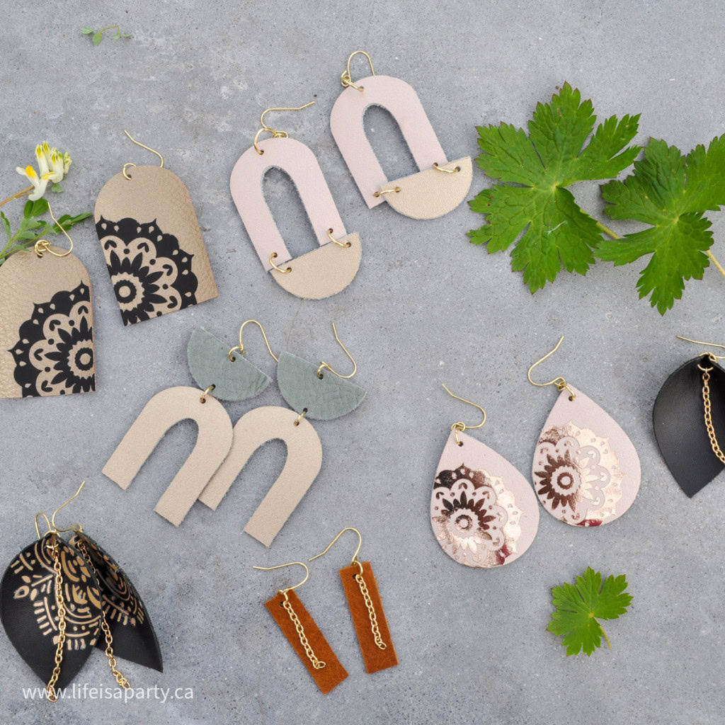 How To Make Earrings With A Cricut - Life Is A Party