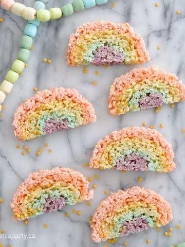 Rainbow Rice Krispies