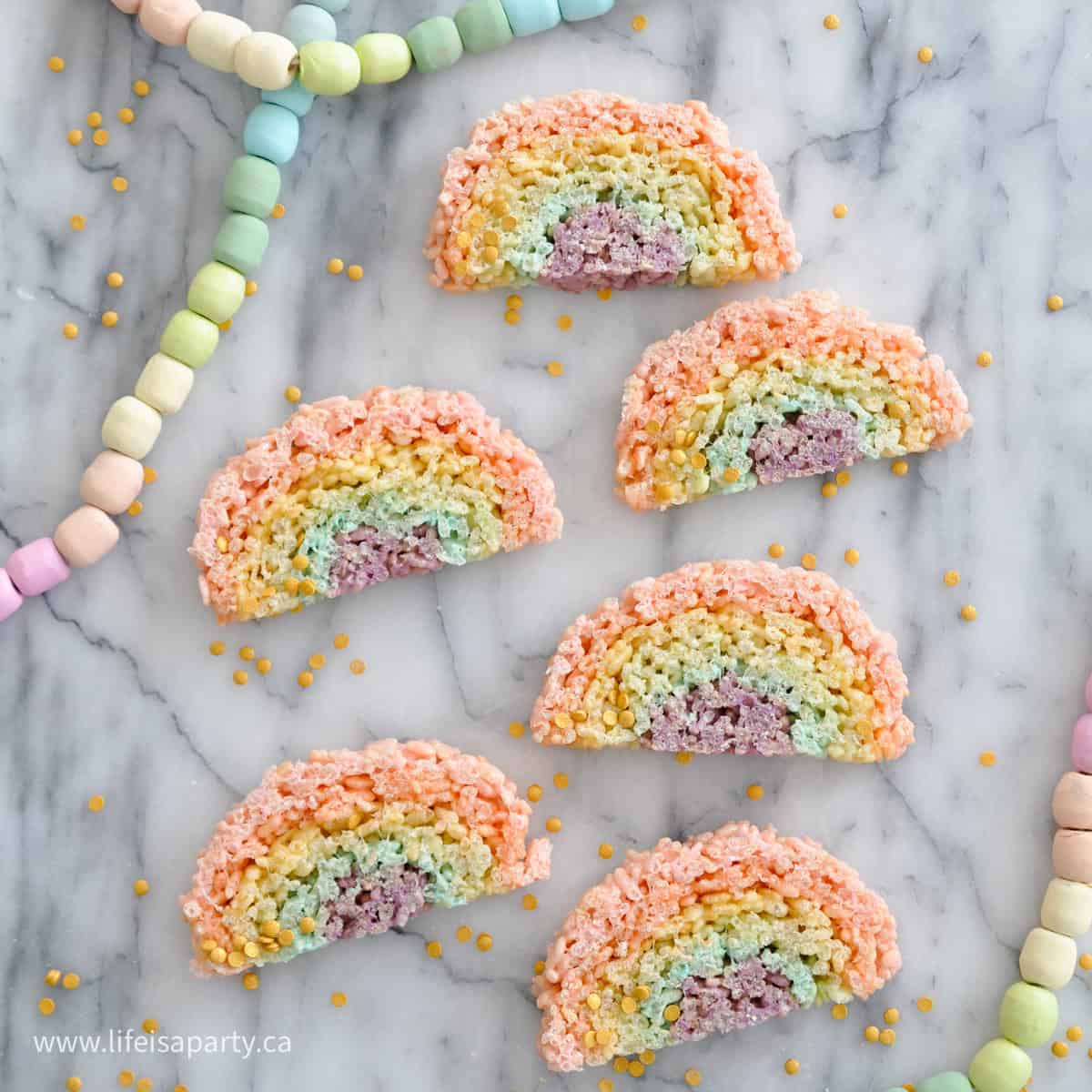 Rainbow Rice Krispies