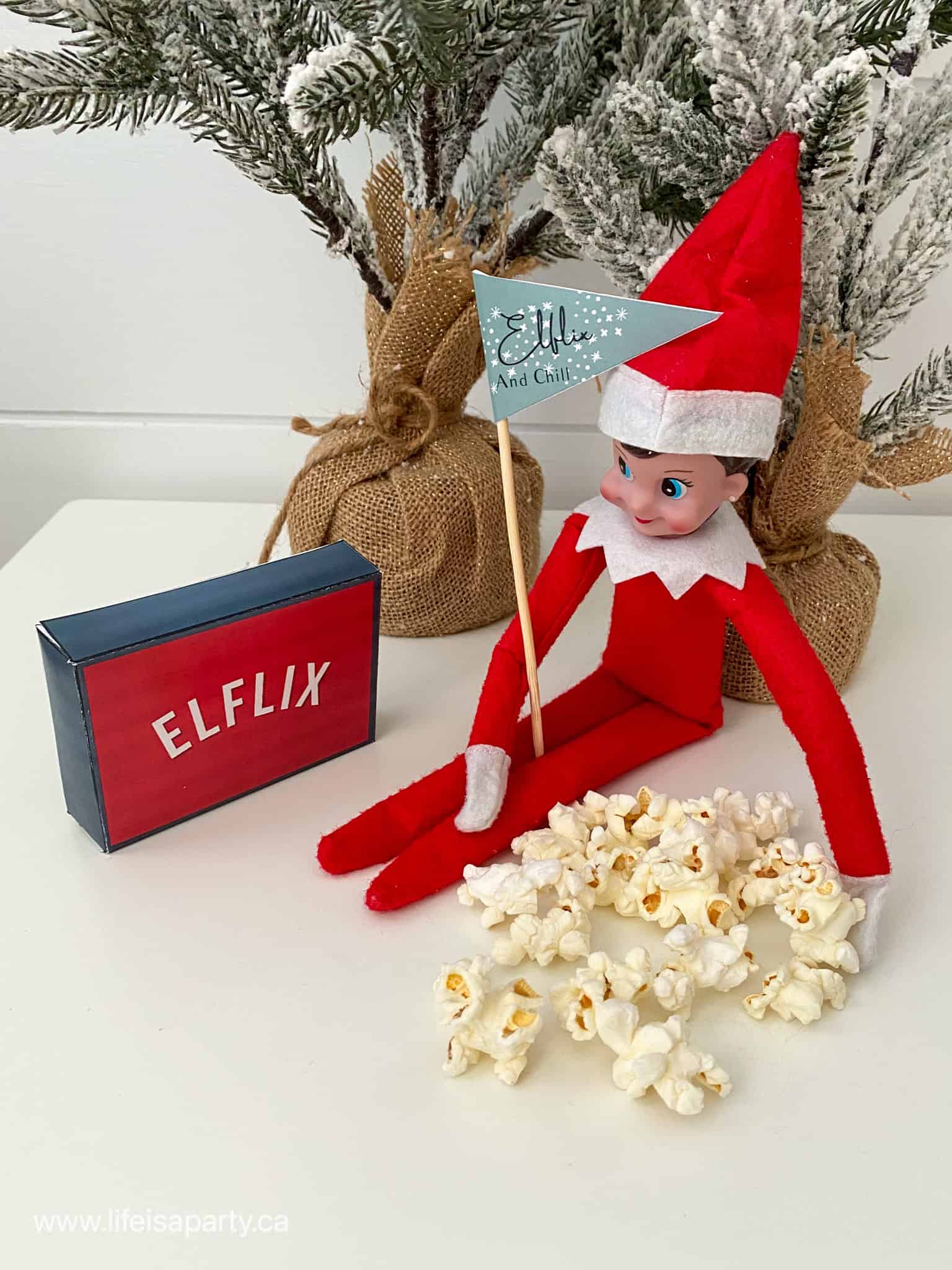 Elf on the shelf free printable Netflix elflix.