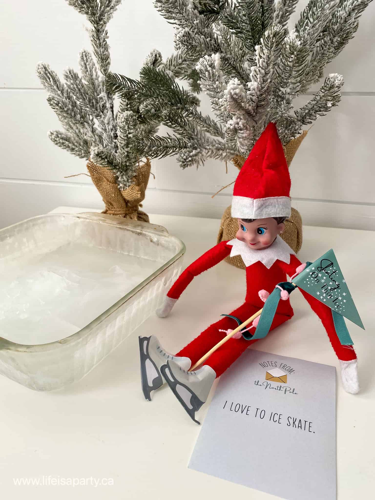 Elf on the shelf free printable skates.