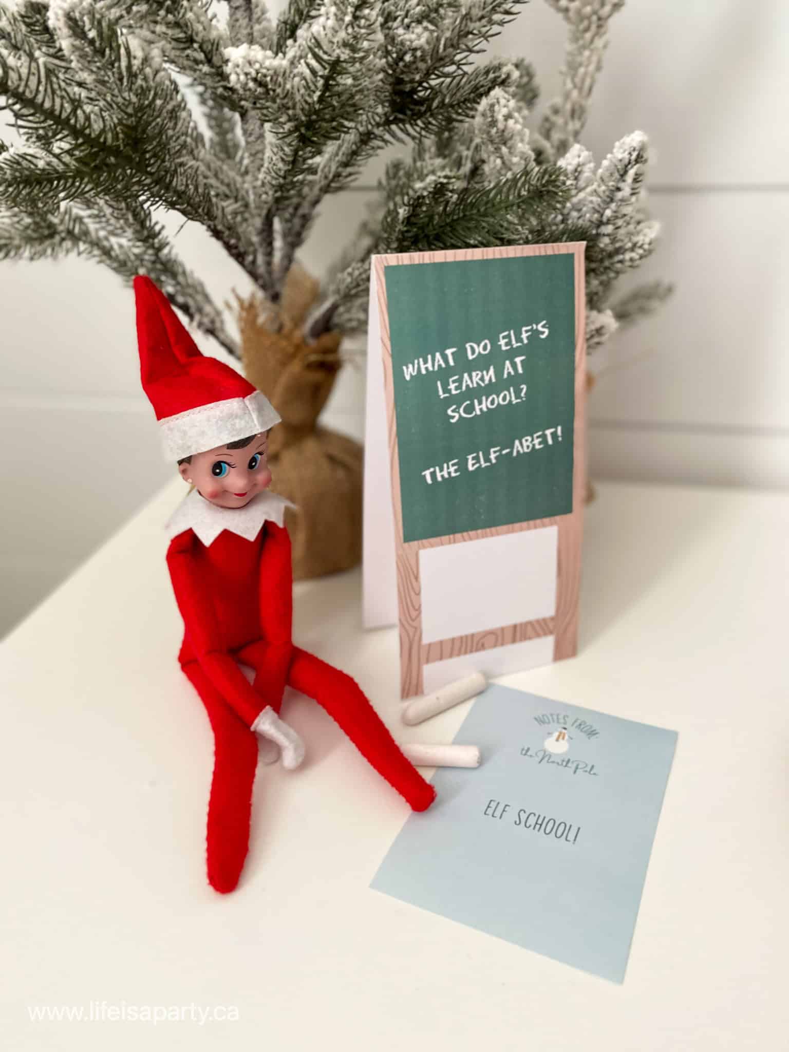 Elf on the shelf free printable props.